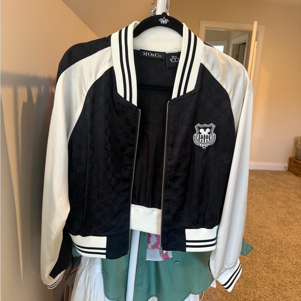 MO&Co. Black and White Varsity Jacket